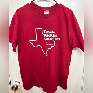Men’s Texas sucking since 1882 Tshirt-Large